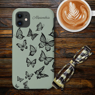 Butterfly Monogramm Case-Mate iPhone Hülle