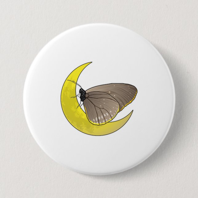 Butterfly Moon Button (Vorderseite)
