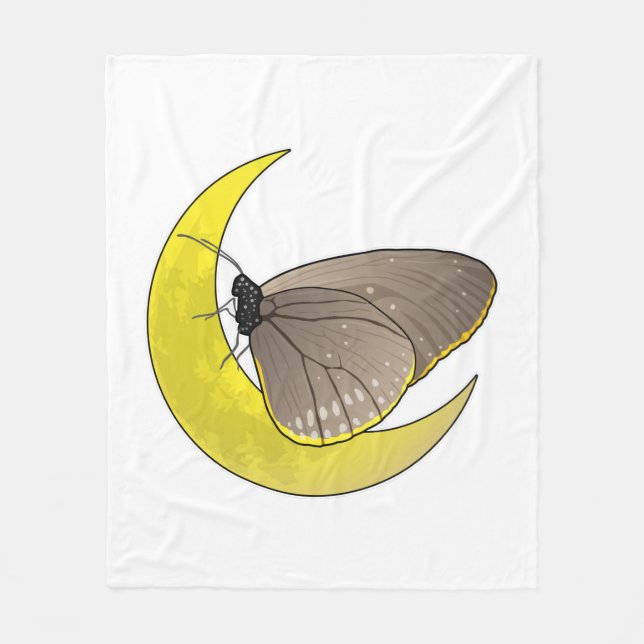 Butterfly Moon Fleecedecke (Vorderseite)