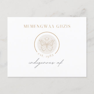 Butterfly Moon Postkarte