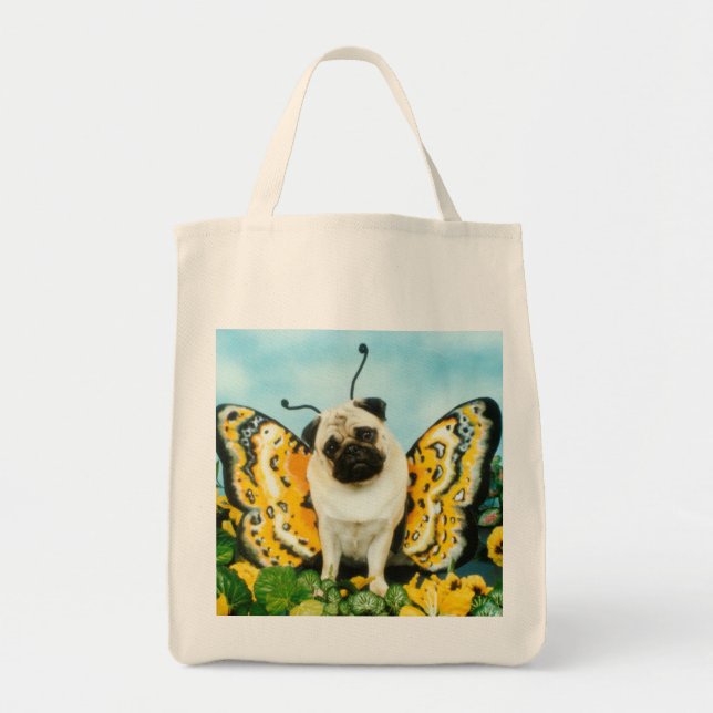 Butterfly Mops Lebensmitteltasche Tragetasche (Vorne)