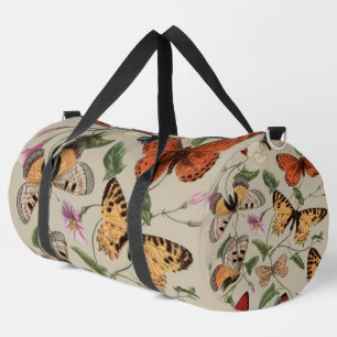 Butterfly Moth Nature Collection Zeichnend Duffle Bag