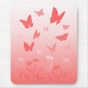 Butterfly Mousepad Keepake Pink Butterfly Geschenk