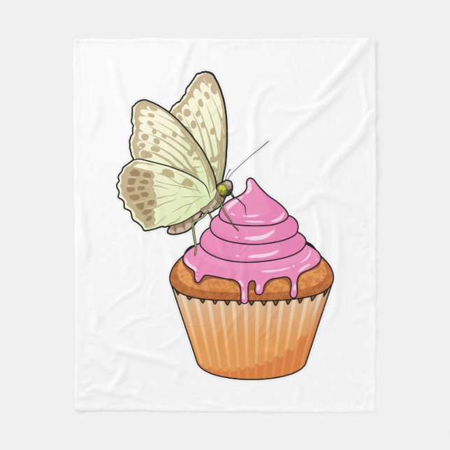 Butterfly Muffin Fleecedecke (Vorderseite)