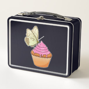 Butterfly Muffin Metall Brotdose