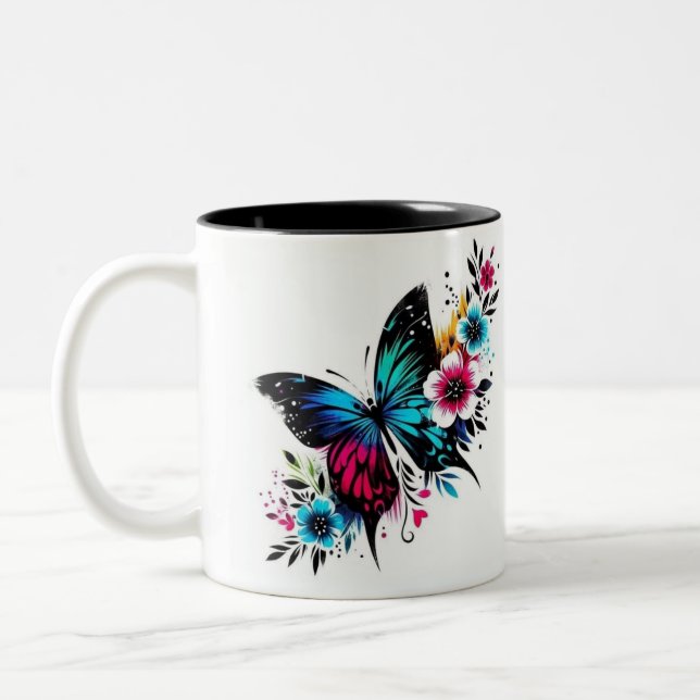 Butterfly mug zweifarbige tasse (Links)