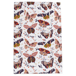 Butterfly-Muster-Geschenktasche Mittlere Geschenktüte