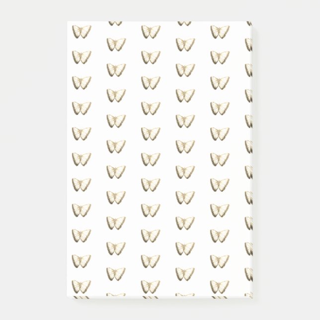 Butterfly-Muster Postit-Notizen Post-it Klebezettel (Vorderseite)