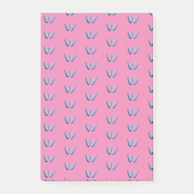 Butterfly-Muster Postit-Notizen Post-it Klebezettel (Vorderseite)