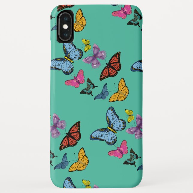 Butterfly-Muster-Textur Case-Mate iPhone Hülle (Rückseite)
