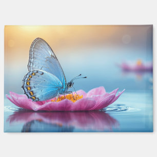 Butterfly Nature Colorful Wildlife Serene Blume Magnet