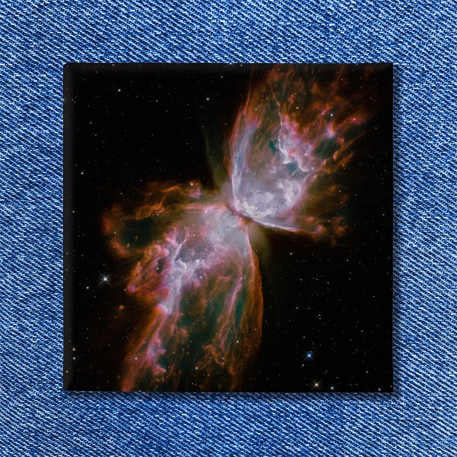 Butterfly-Nebel Celestial Space Foto Button (Butterfly Nebula Button)