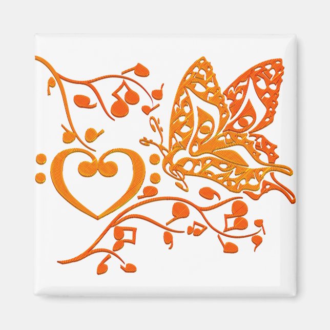 Butterfly_Notes Magnet (Vorne)