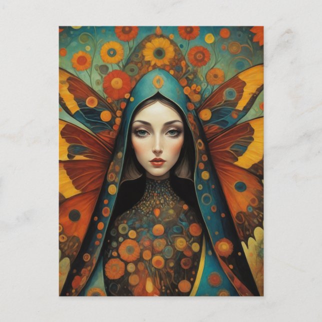 Butterfly Nun Postkarte (Vorderseite)