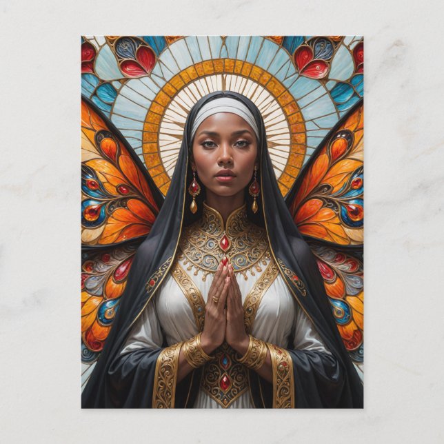 Butterfly Nun Postkarte (Vorderseite)