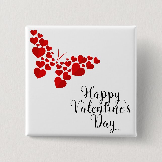Butterfly of hearts button (Vorderseite)