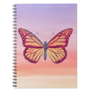 Butterfly Ombre Sunset Tones Journal Notizblock