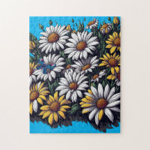 Butterfly on Daisis - Puzzle