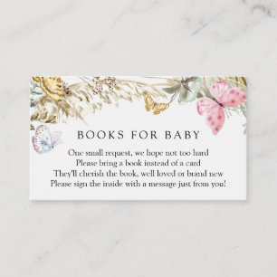 Butterfly on Way Books for Baby Enclosure Begleitkarte
