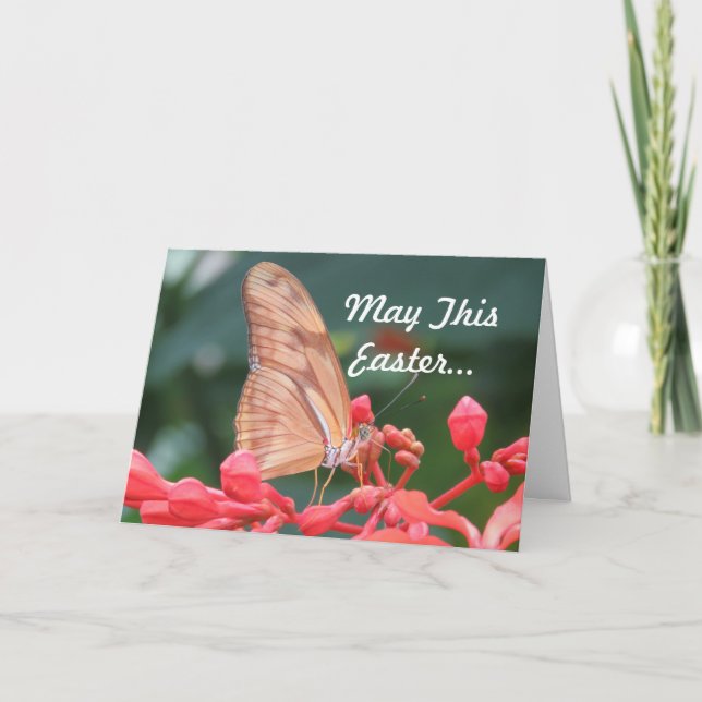 Butterfly-Ostergruss Feiertagskarte (Vorderseite)