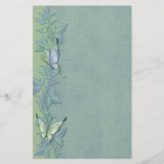 Butterfly Pastell Floral Briefpapier
