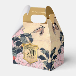 Butterfly Peonies 70. Geburtstag Danke GFB Geschenkschachtel