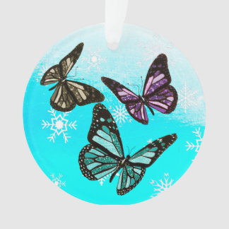 Butterfly Personal Message Christmas Keepake Ornament
