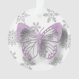Butterfly Personal Message Christmas Keepake Ornament