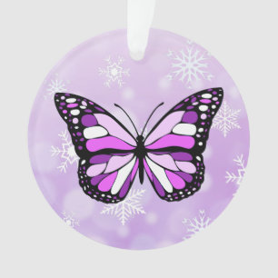 Butterfly Persönliche Nachricht Weihnachtskuchen Ornament
