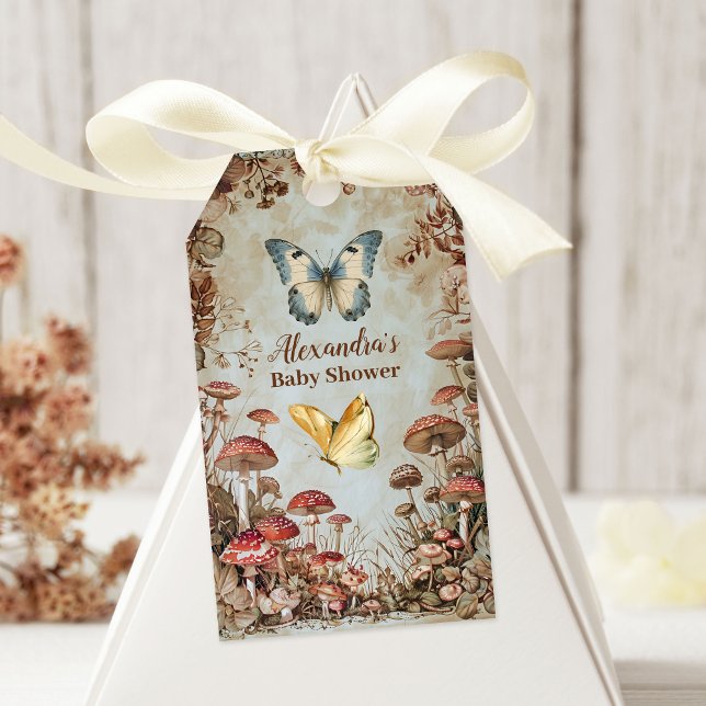 Butterfly Pilz-Wald Natur Kinderdusche Geschenkanhänger (Von Creator hochgeladen)