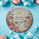 Butterfly Pilz-Wald Natur Kinderdusche Pappteller<br><div class="desc">Die Teller des Butterfly Mushroom Woodland Nature Baby Shower Paper! Mit unseren Butterfly Mushroom Woodland Nature Baby Shower Paper Tellern steigern Sie Ihre Babydusche im Waldgebiet. Diese charmanten Teller zeichnen sich durch ein reizvolles Design aus, das durch den bezaubernden Wald inspiriert wird und von zarten Schmetterlingen, whimsical Pilzen und üppiger...</div>