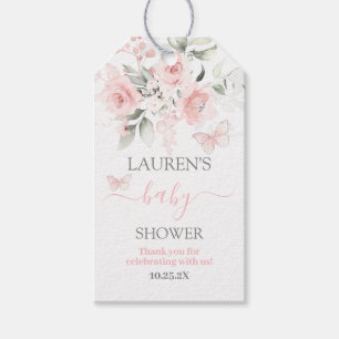 Butterfly Pink Blumenspeck Baby Dusche Geschenk Ta Geschenkanhänger