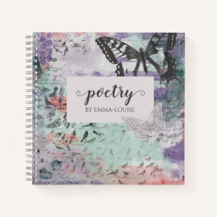 Butterfly Poetbook Journal Notizbuch