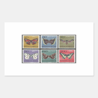 Butterfly Postage-Briefmarke Rechteckiger Aufkleber