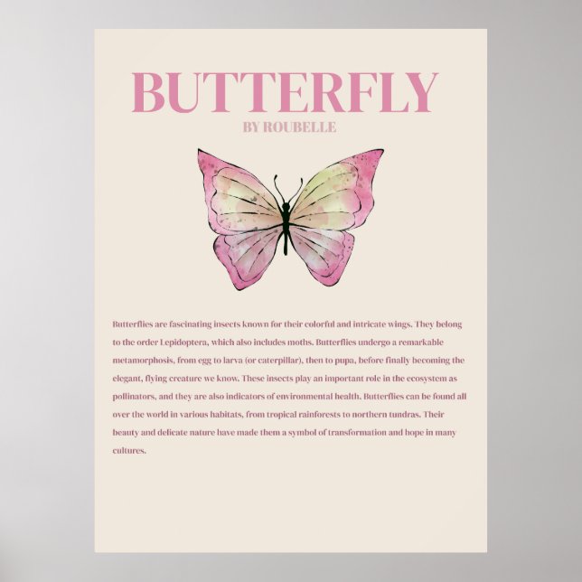 Butterfly Poster (Vorne)