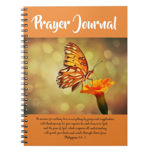 Butterfly Praetjournal Notizblock (Vorderseite)