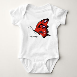 Butterfly Premium-Shirt Baby Strampler