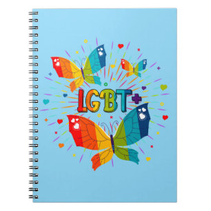Butterfly Pride Liebe ist Liebe LGBT Awareness Notizblock