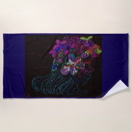 Butterfly Princess Beach Towel Strandtuch