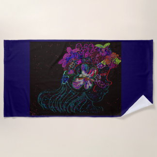 Butterfly Princess Beach Towel Strandtuch
