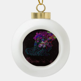 Butterfly Princess Keramik Kugel-Ornament