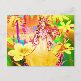 Butterfly Princess Postkarte