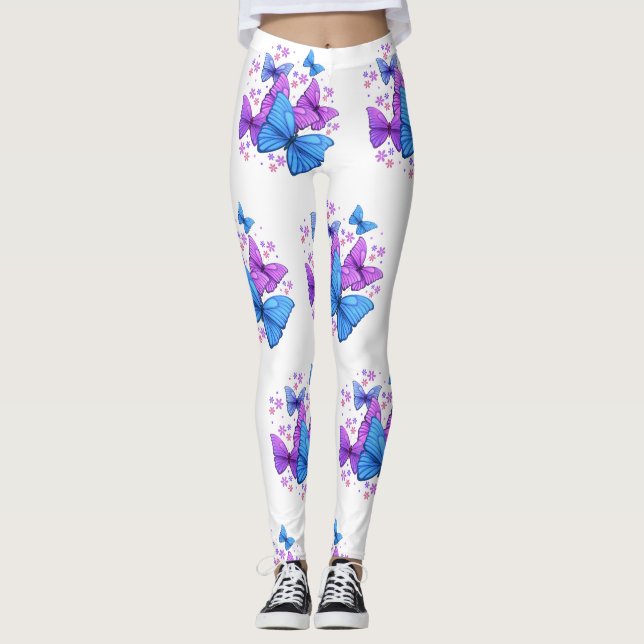 Butterfly Print Leggings (Vorderseite)