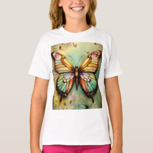 Butterfly Print T - Shirt - stilvoll und komfortab