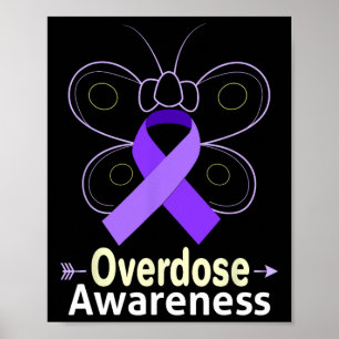 Butterfly Products Opioid Ribbon Opioid Überdosier Poster