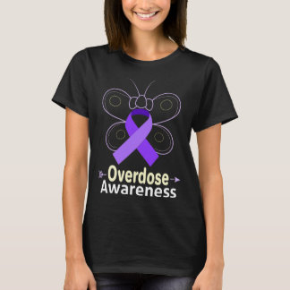 Butterfly Products Opioid Ribbon Opioid Überdosier T-Shirt