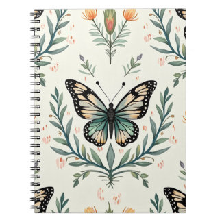 Butterfly Queen Elegant Spiral Notebooks Notizblock