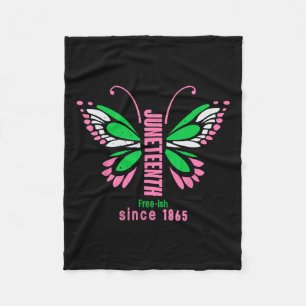 Butterfly Queen Niedlich Aka Juneteenth T-Shirt Fleecedecke