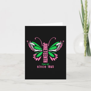 Butterfly Queen Niedlich Aka Juneteenth T-Shirt Karte