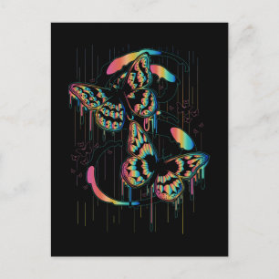 Butterfly Rain Postkarte
